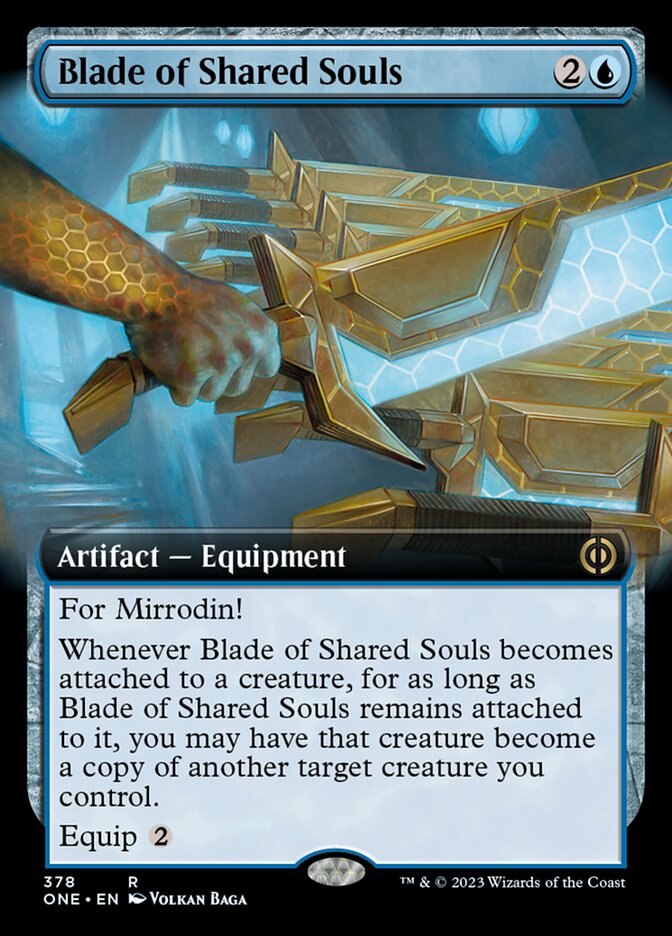 Blade of Shared Souls (Extended Art) [Phyrexia: All Will Be One] - Evolution TCG