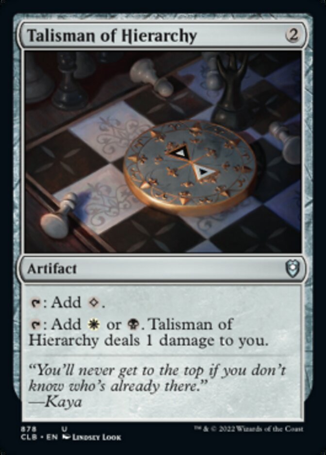 Talisman of Hierarchy [Commander Legends: Battle for Baldur's Gate] - Evolution TCG