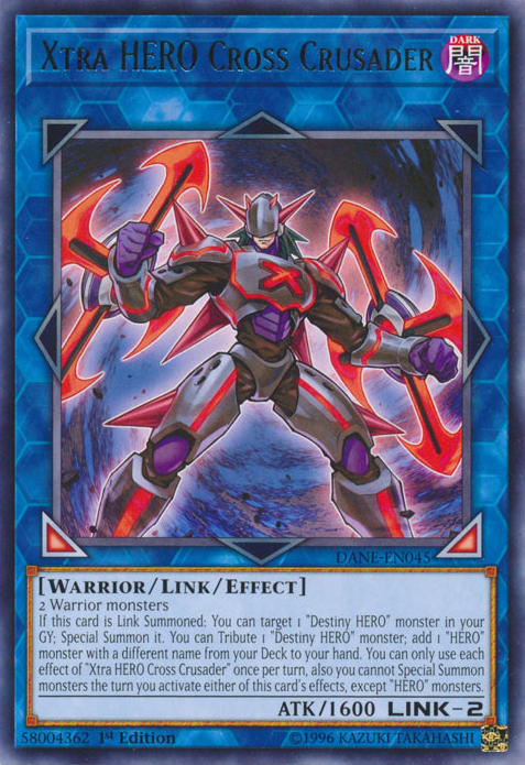 Xtra HERO Cross Crusader [DANE-EN045] Rare - Evolution TCG
