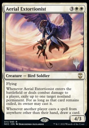 Aerial Extortionist (Promo Pack) [Streets of New Capenna Commander Promos] - Evolution TCG