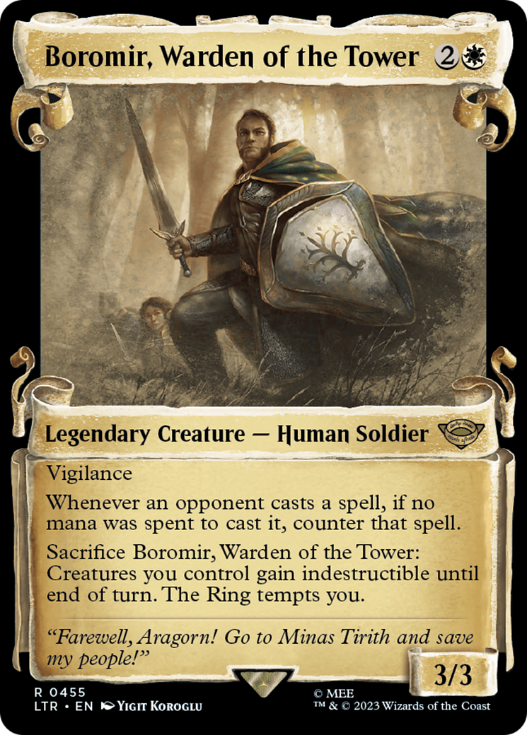 Boromir, Warden of the Tower [The Lord of the Rings: Tales of Middle-Earth Showcase Scrolls] - Evolution TCG