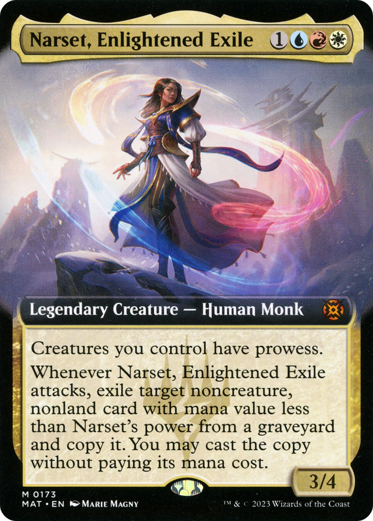 Narset, Enlightened Exile (Extended Art) [March of the Machine: The Aftermath] - Evolution TCG