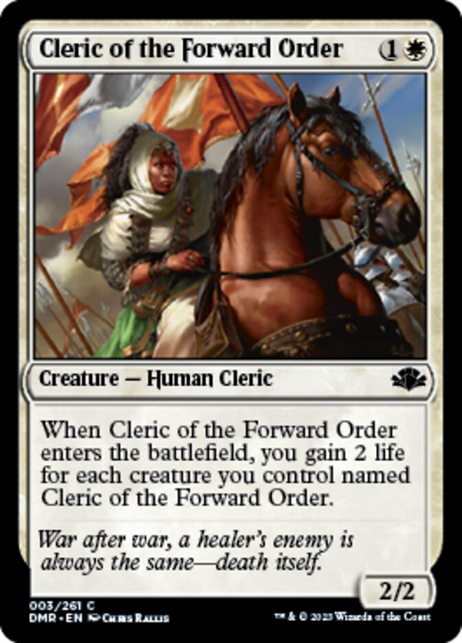 Cleric of the Forward Order [Dominaria Remastered] - Evolution TCG