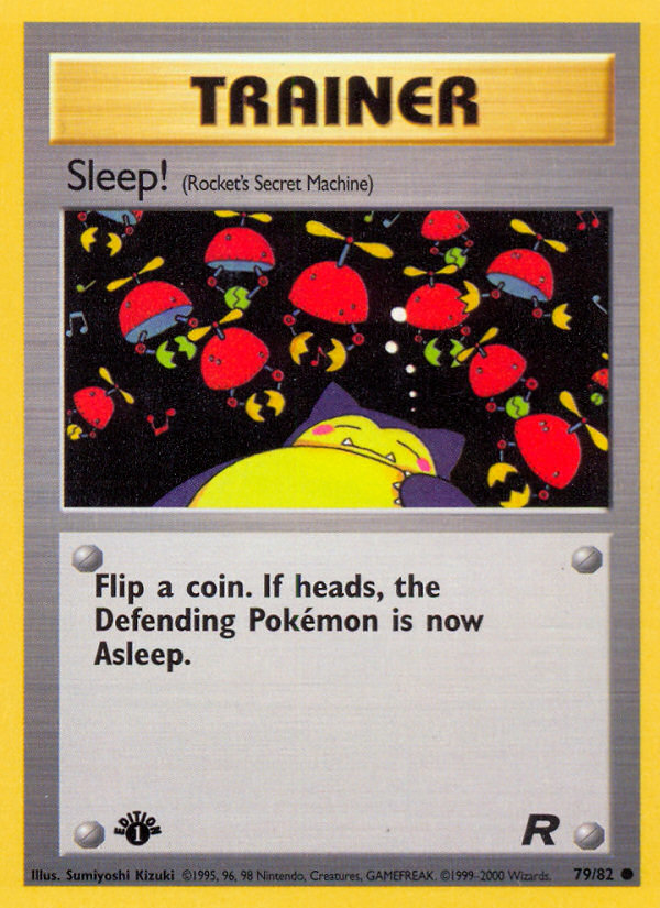 Sleep! (79/82) [Team Rocket 1st Edition] - Evolution TCG