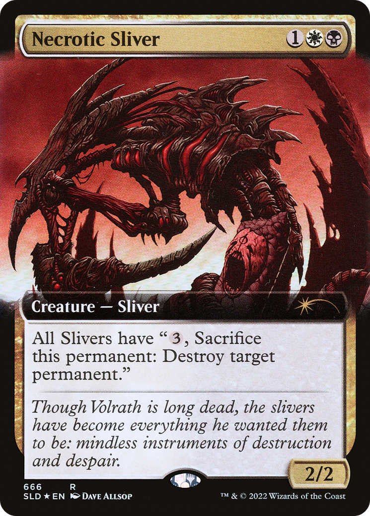 Necrotic Sliver (Extended Art) [Secret Lair Drop Promos] - Evolution TCG