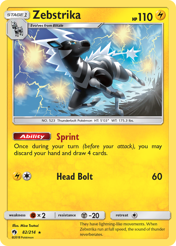 Zebstrika (82/214) [Sun & Moon: Lost Thunder] - Evolution TCG