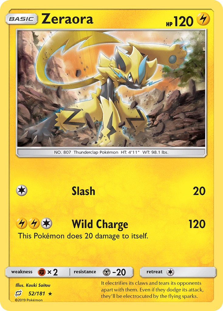 Zeraora (52/181) [Sun & Moon: Team Up] - Evolution TCG