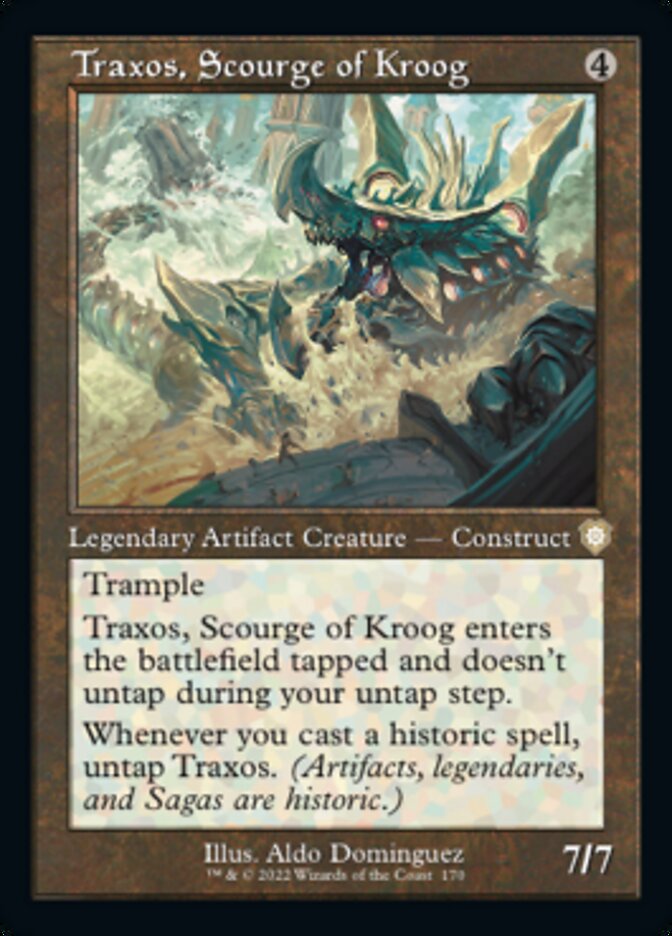 Traxos, Scourge of Kroog (Retro) [The Brothers' War Commander] - Evolution TCG