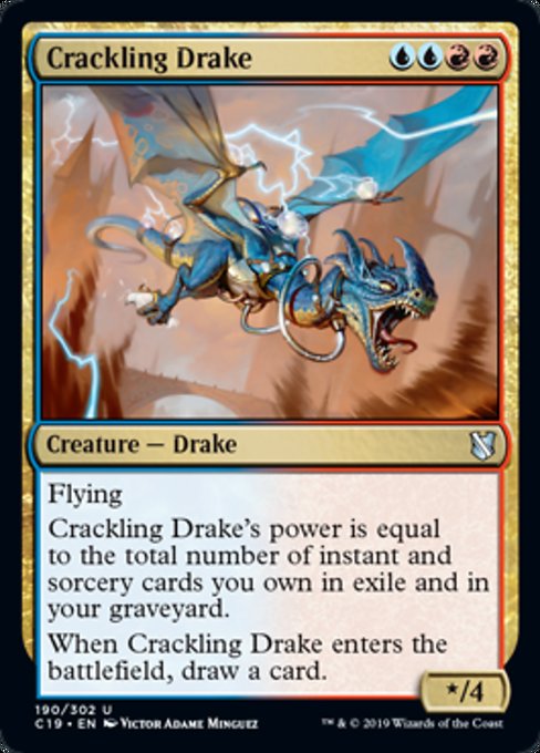 Crackling Drake [Commander 2019] - Evolution TCG