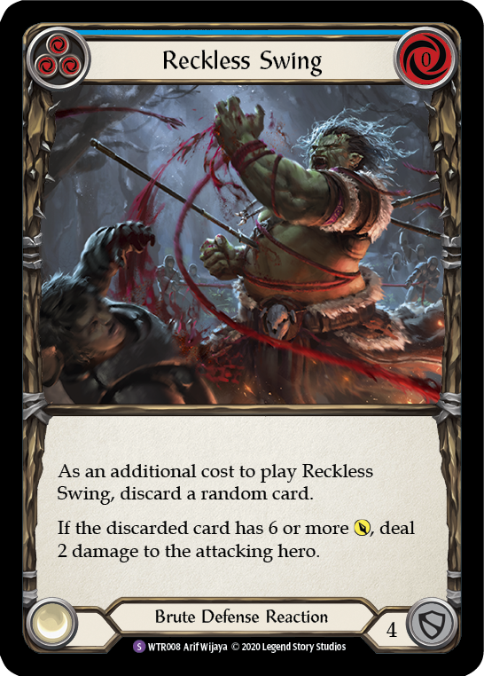 Reckless Swing [U-WTR008] (Welcome to Rathe Unlimited)  Unlimited Normal - Evolution TCG