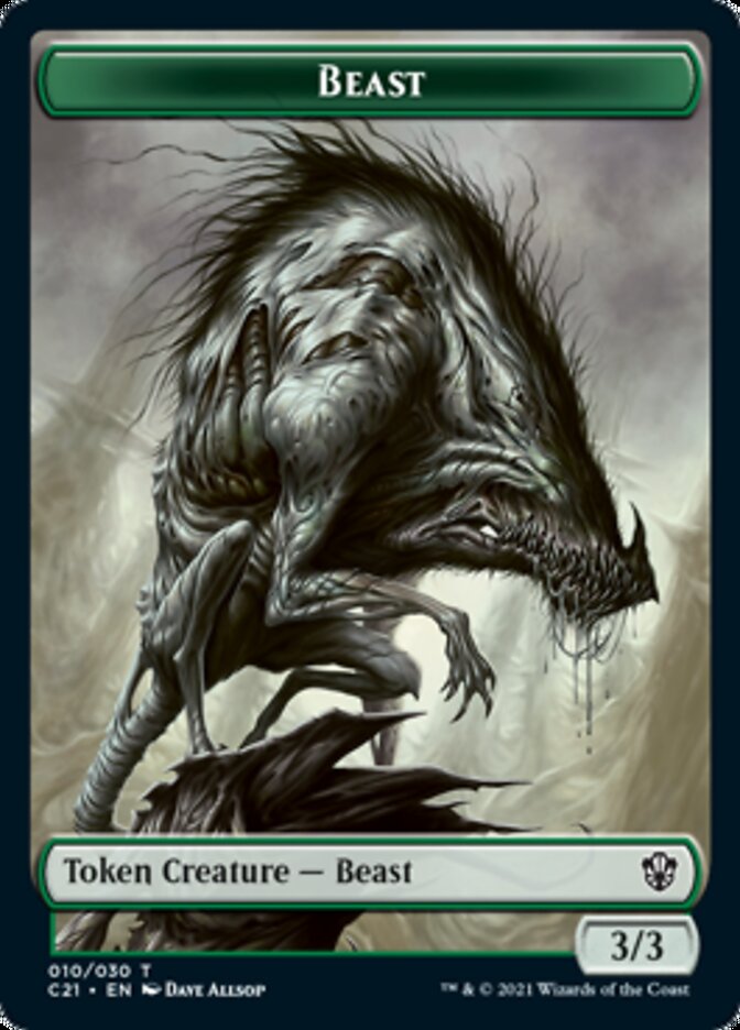 Beast (010) // Whale Token [Commander 2021 Tokens] - Evolution TCG
