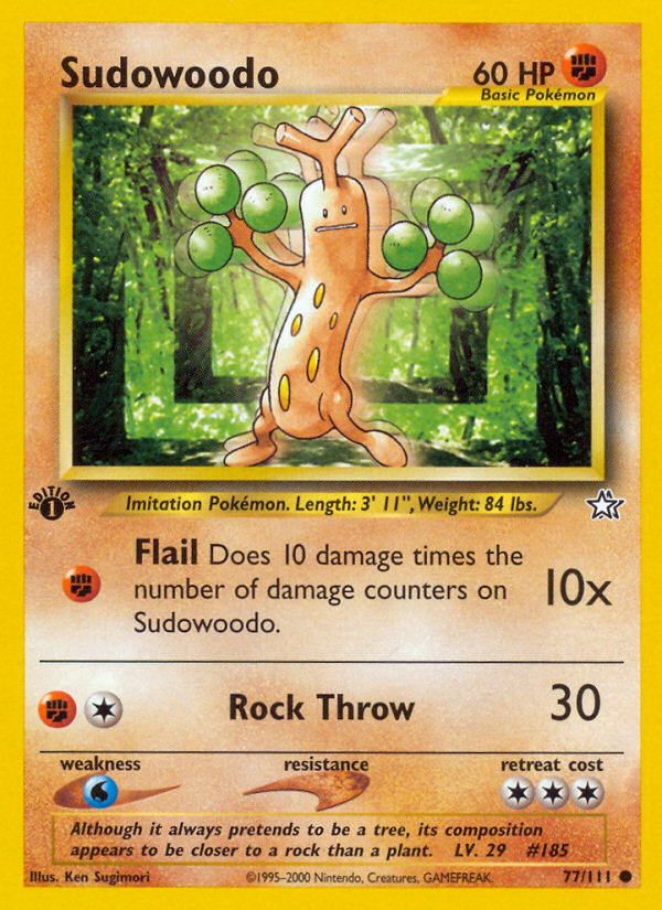 Sudowoodo (77/111) [Neo Genesis 1st Edition] - Evolution TCG