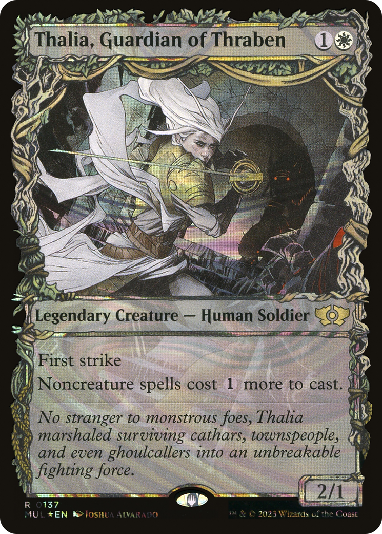 Thalia, Guardian of Thraben (Halo Foil) [Multiverse Legends] - Evolution TCG