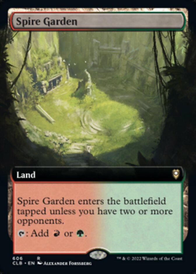 Spire Garden (Extended Art) [Commander Legends: Battle for Baldur's Gate] - Evolution TCG