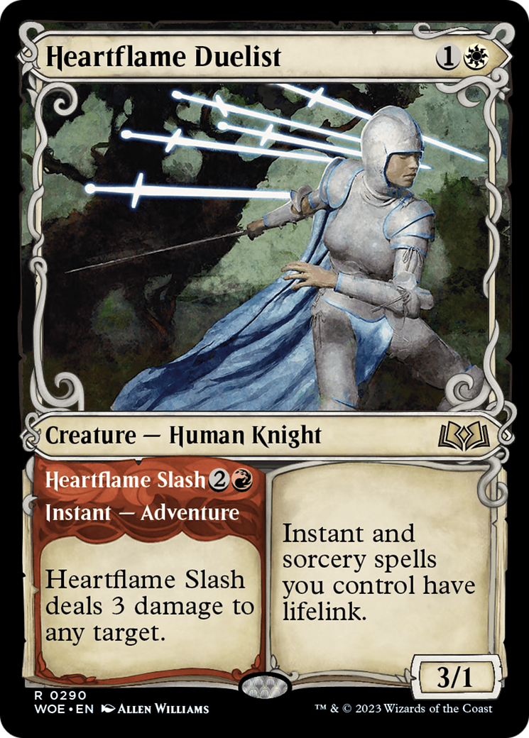 Heartflame Duelist // Heartflame Slash (Showcase) [Wilds of Eldraine] - Evolution TCG