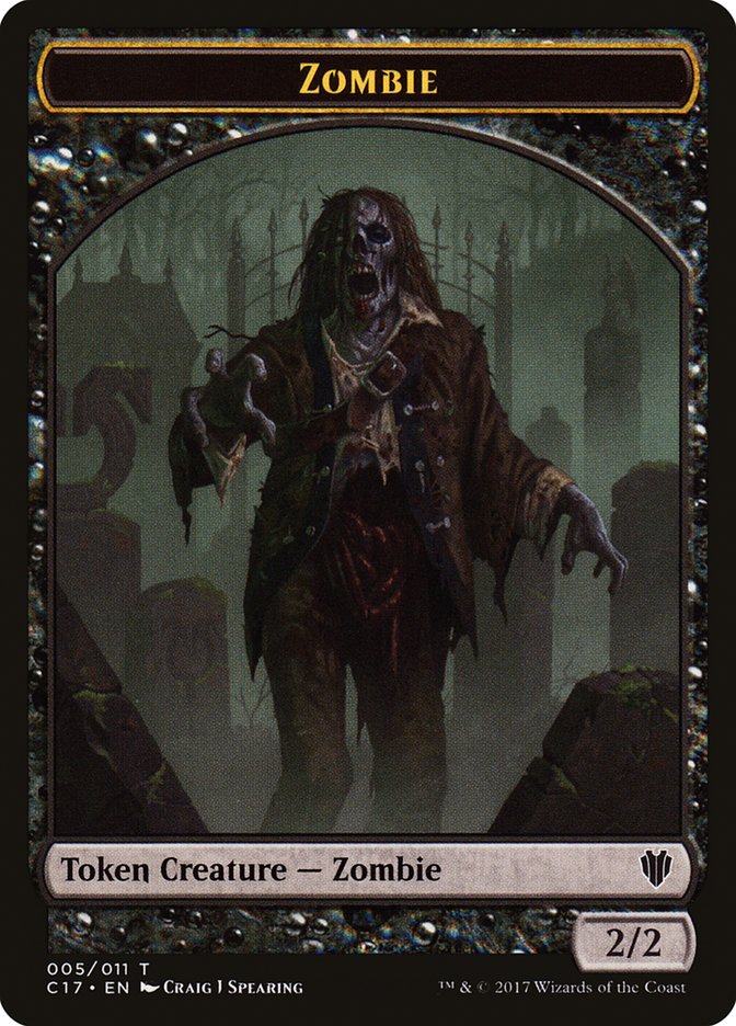 Zombie Token [Commander 2017 Tokens] - Evolution TCG