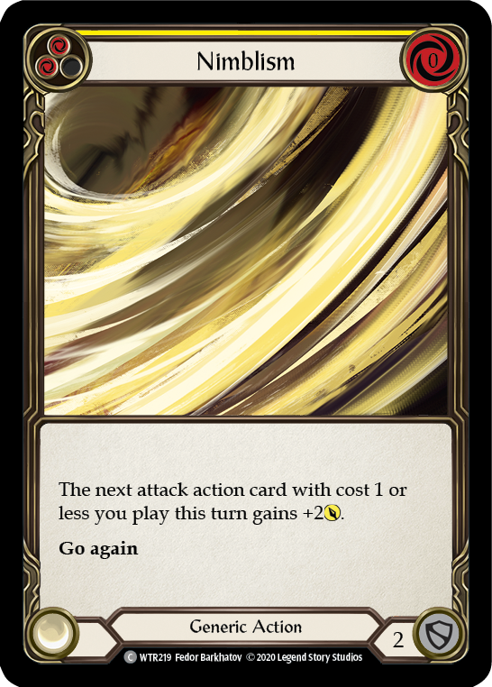 Nimblism (Yellow) [U-WTR219] (Welcome to Rathe Unlimited)  Unlimited Normal - Evolution TCG