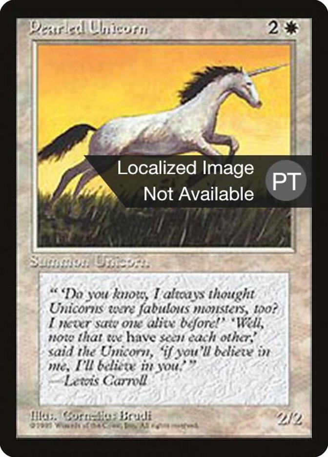 Pearled Unicorn [Fourth Edition (Foreign Black Border)] - Evolution TCG