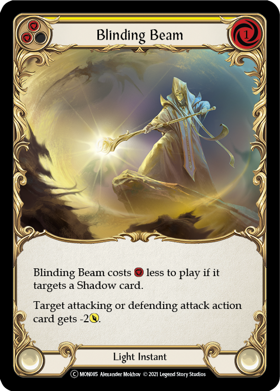 Blinding Beam (Yellow) [U-MON085] (Monarch Unlimited)  Unlimited Normal - Evolution TCG