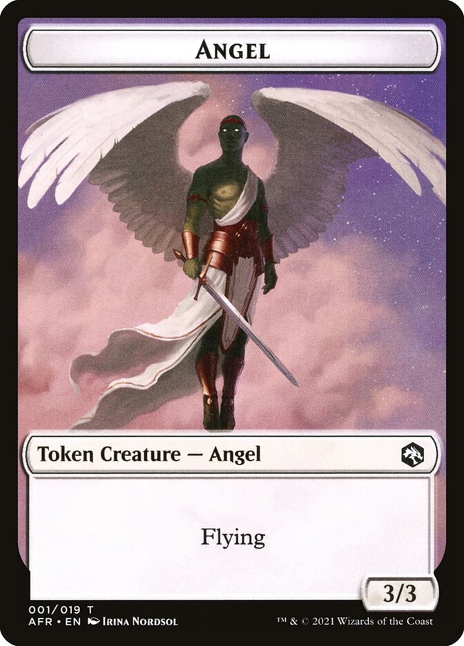 Angel // Dog Illusion Double-sided Token [Dungeons & Dragons: Adventures in the Forgotten Realms Tokens] - Evolution TCG