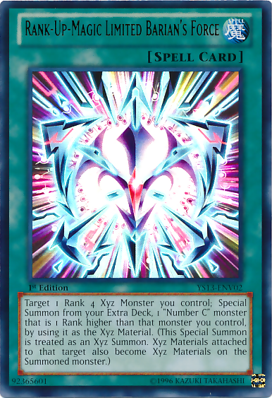 Rank-Up-Magic Limited Barian's Force [YS13-ENV02] Ultra Rare - Evolution TCG