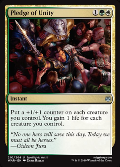 Pledge of Unity [War of the Spark] - Evolution TCG