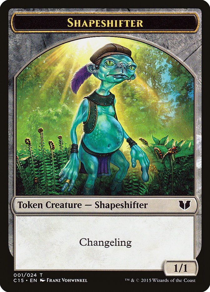 Elemental Shaman // Shapeshifter Double-Sided Token [Commander 2015 Tokens] - Evolution TCG