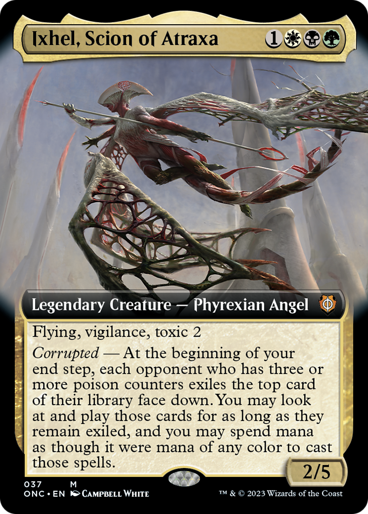 Ixhel, Scion of Atraxa (Extended Art) [Phyrexia: All Will Be One Commander] - Evolution TCG