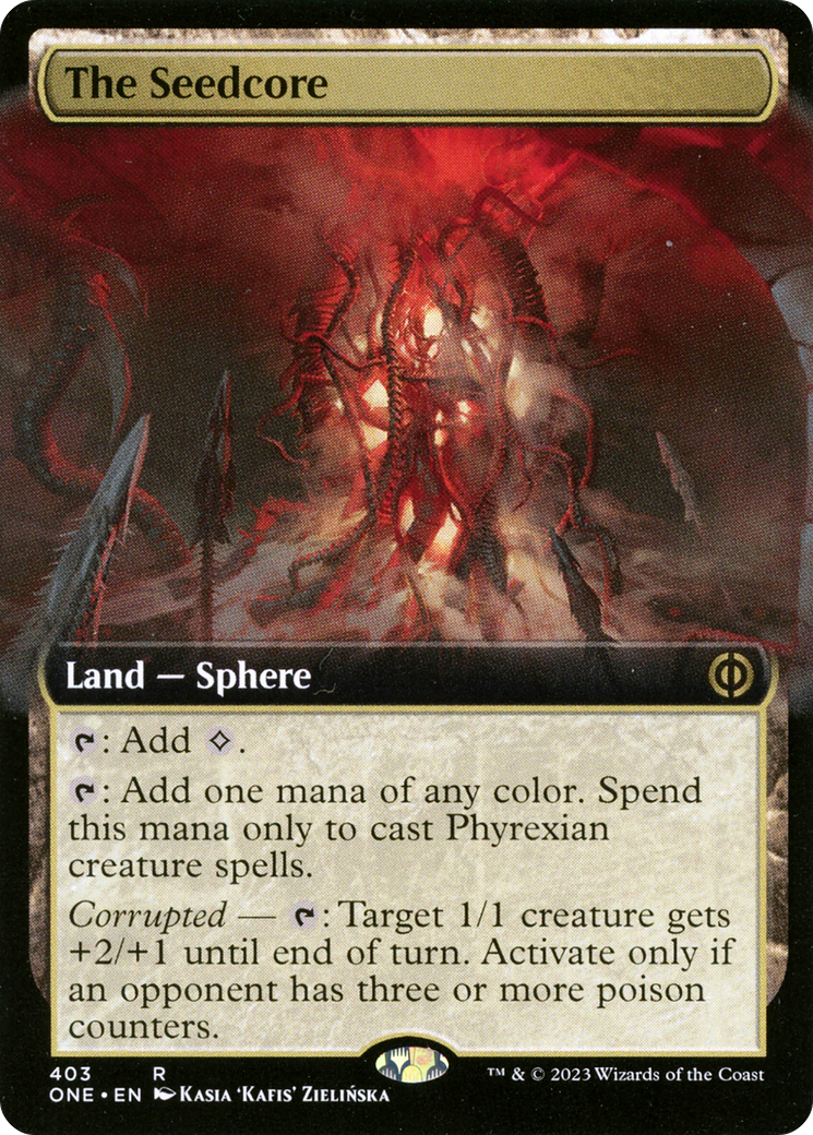 The Seedcore (Extended Art) [Phyrexia: All Will Be One] - Evolution TCG