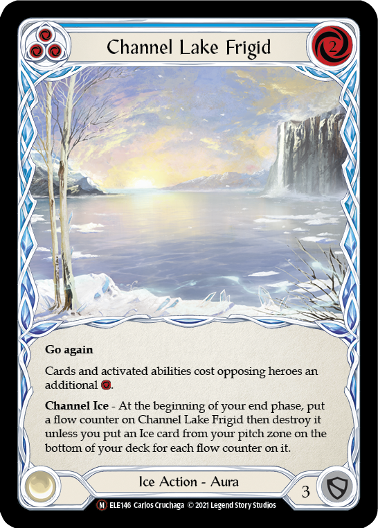 Channel Lake Frigid [U-ELE146] (Tales of Aria Unlimited)  Unlimited Rainbow Foil - Evolution TCG