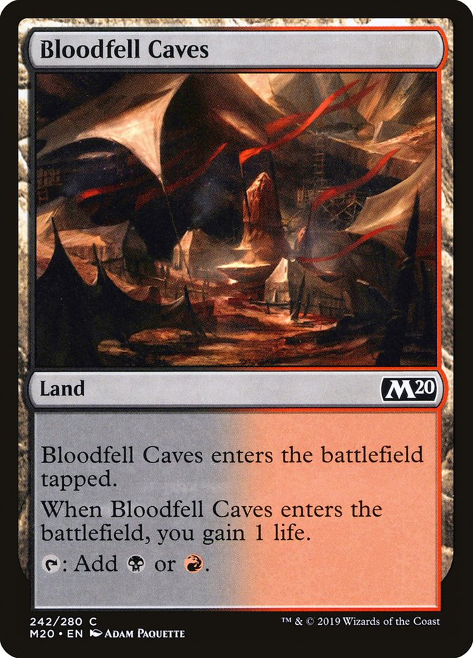 Bloodfell Caves [Core Set 2020] - Evolution TCG