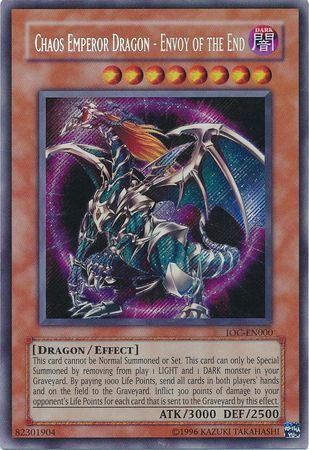 Chaos Emperor Dragon - Envoy of the End [IOC-EN000] Secret Rare - Evolution TCG