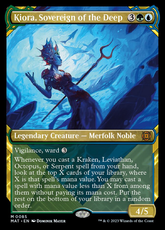 Kiora, Sovereign of the Deep (Showcase) [March of the Machine: The Aftermath] - Evolution TCG