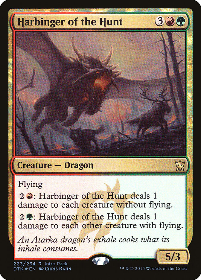 Harbinger of the Hunt (Intro Pack) [Dragons of Tarkir Promos] - Evolution TCG
