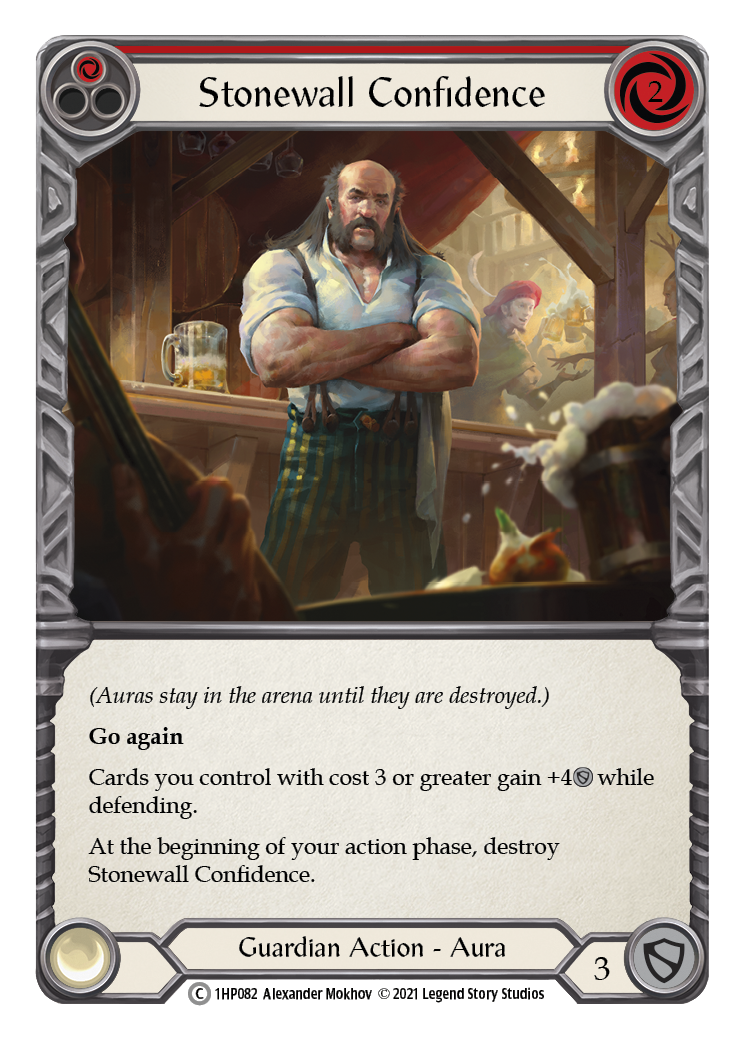 Stonewall Confidence (Red) [1HP082] (History Pack 1) - Evolution TCG