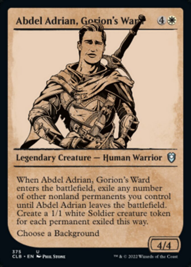 Abdel Adrian, Gorion's Ward (Showcase) [Commander Legends: Battle for Baldur's Gate] - Evolution TCG