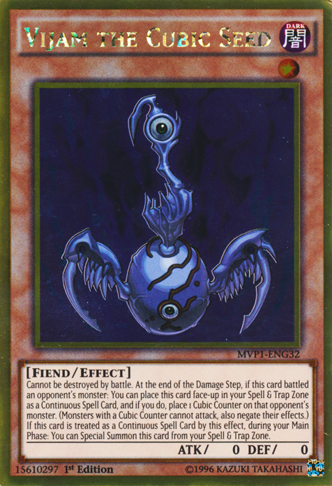 Vijam the Cubic Seed [MVP1-ENG32] Gold Rare - Evolution TCG