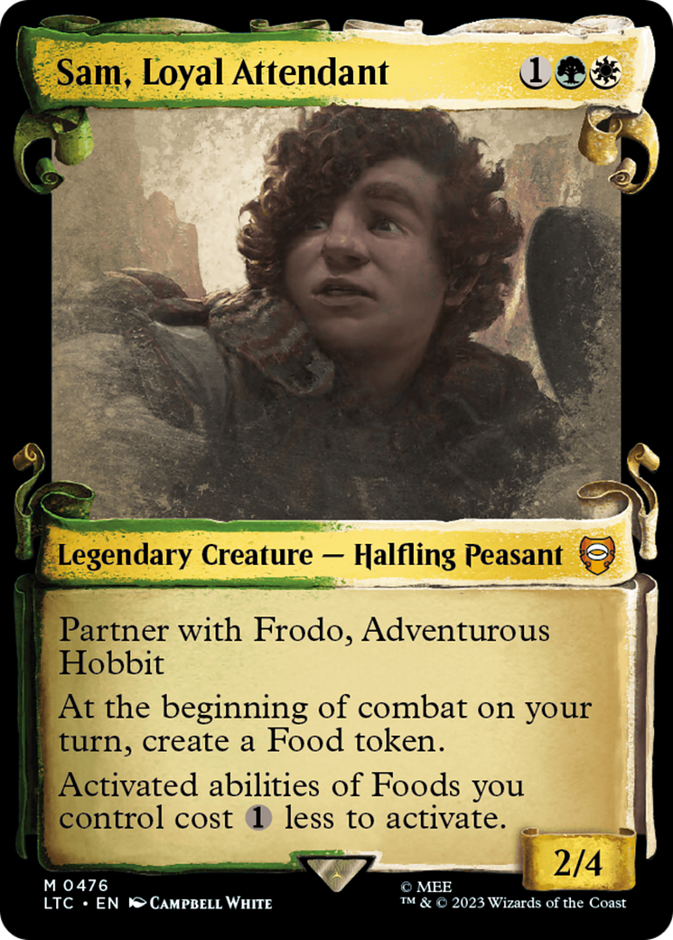 Sam, Loyal Attendant [The Lord of the Rings: Tales of Middle-Earth Commander Showcase Scrolls] - Evolution TCG