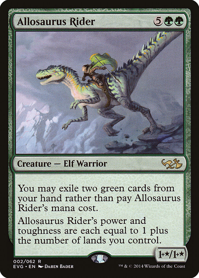 Allosaurus Rider (Elves vs. Goblins) [Duel Decks Anthology] - Evolution TCG