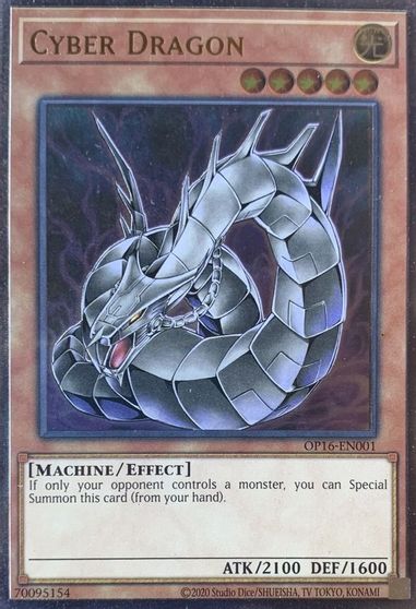 Cyber Dragon [OP16-EN001] Ultimate Rare - Evolution TCG
