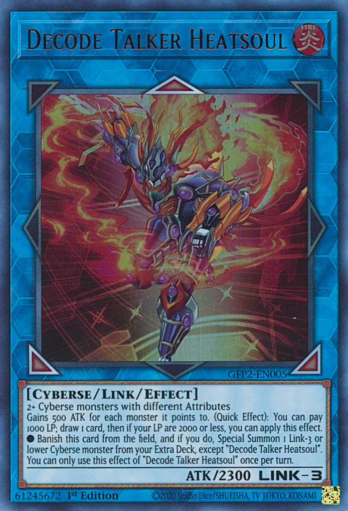 Decode Talker Heatsoul [GFP2-EN005] Ultra Rare - Evolution TCG