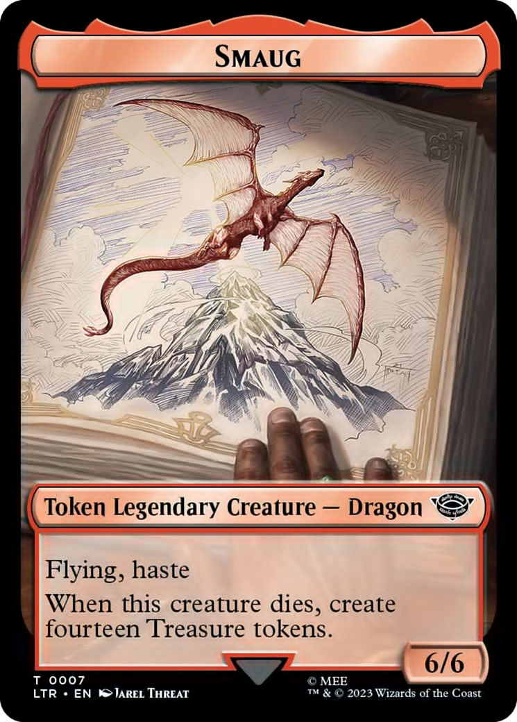Food (09) // Smaug Double-Sided Token [The Lord of the Rings: Tales of Middle-Earth Tokens] - Evolution TCG