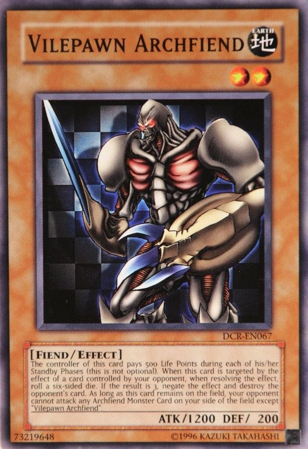 Vilepawn Archfiend [DCR-EN067] Common - Evolution TCG