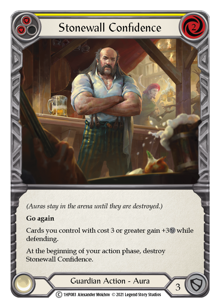 Stonewall Confidence (Yellow) [1HP083] (History Pack 1) - Evolution TCG