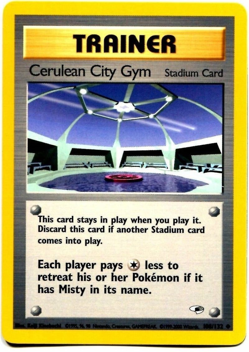 Cerulean City Gym (108/132) [Gym Heroes Unlimited] - Evolution TCG