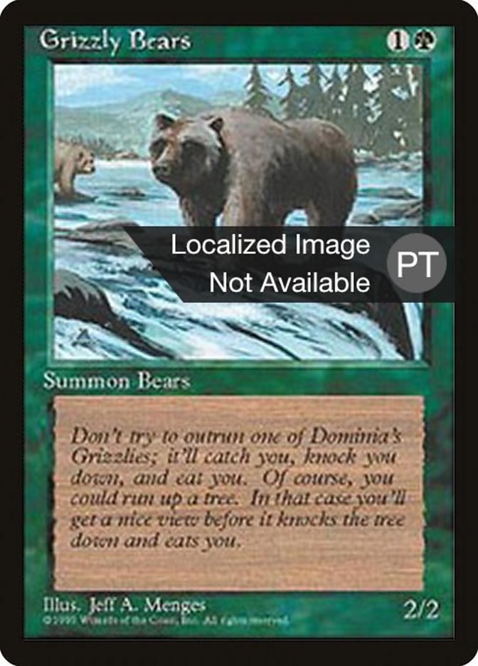Grizzly Bears [Fourth Edition (Foreign Black Border)] - Evolution TCG