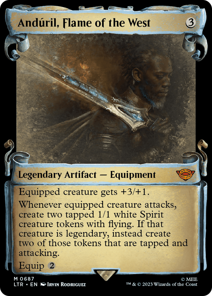 Anduril, Flame of the West [The Lord of the Rings: Tales of Middle-Earth Showcase Scrolls] - Evolution TCG