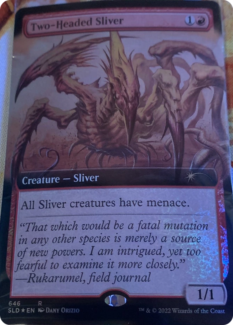 Two-Headed Sliver (Extended Art) [Secret Lair Drop Promos] - Evolution TCG