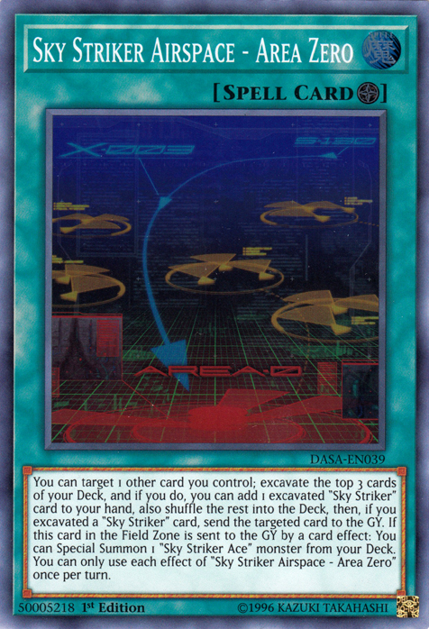 Sky Striker Airspace - Area Zero [DASA-EN039] Super Rare - Evolution TCG