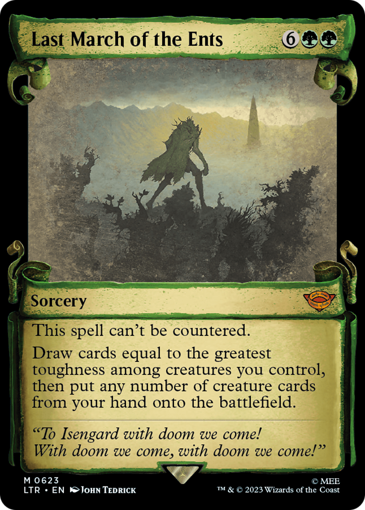 Last March of the Ents [The Lord of the Rings: Tales of Middle-Earth Showcase Scrolls] - Evolution TCG